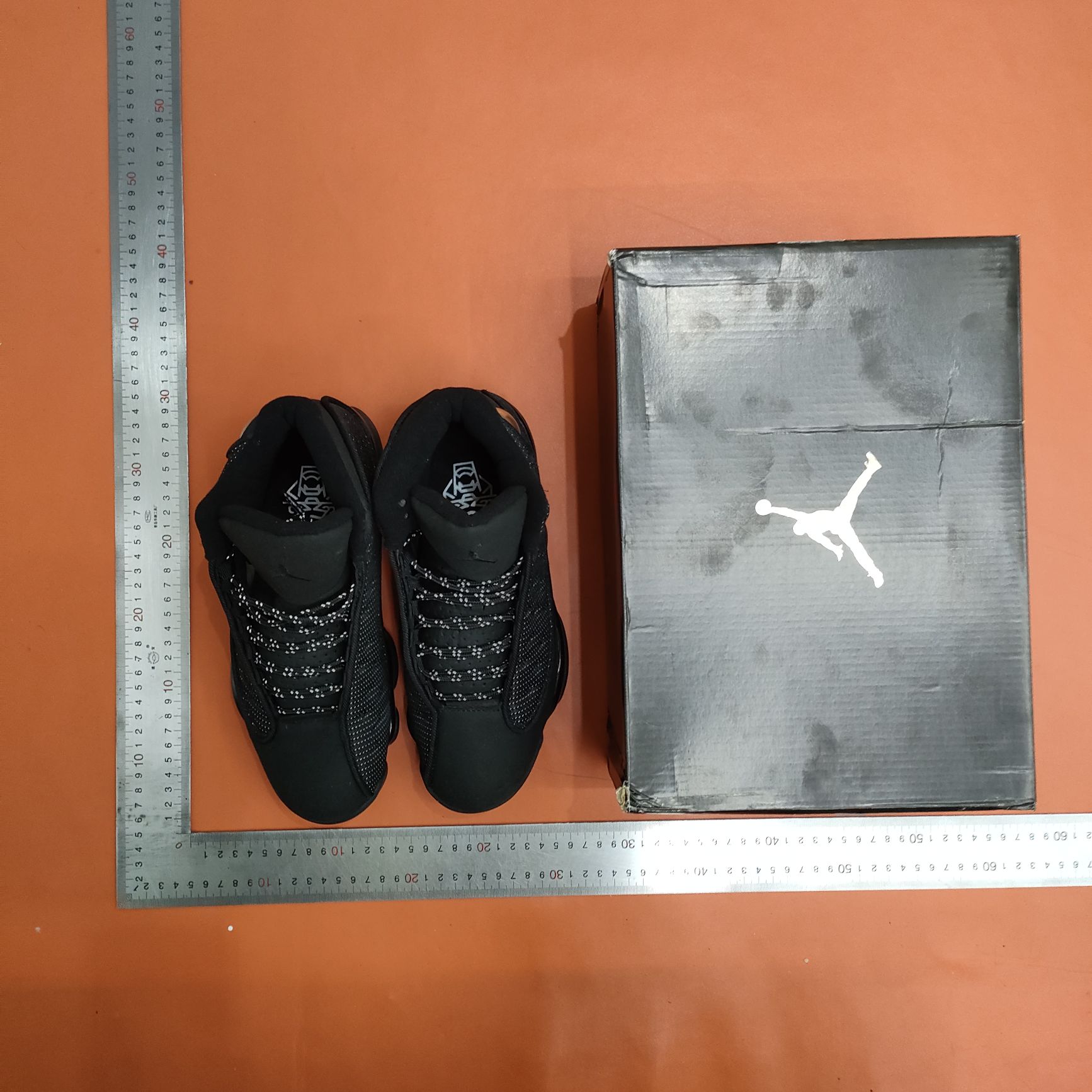 AJ13 Turning Panda Black and White Orange Anthony White and Green Egg Joe Sports Basket