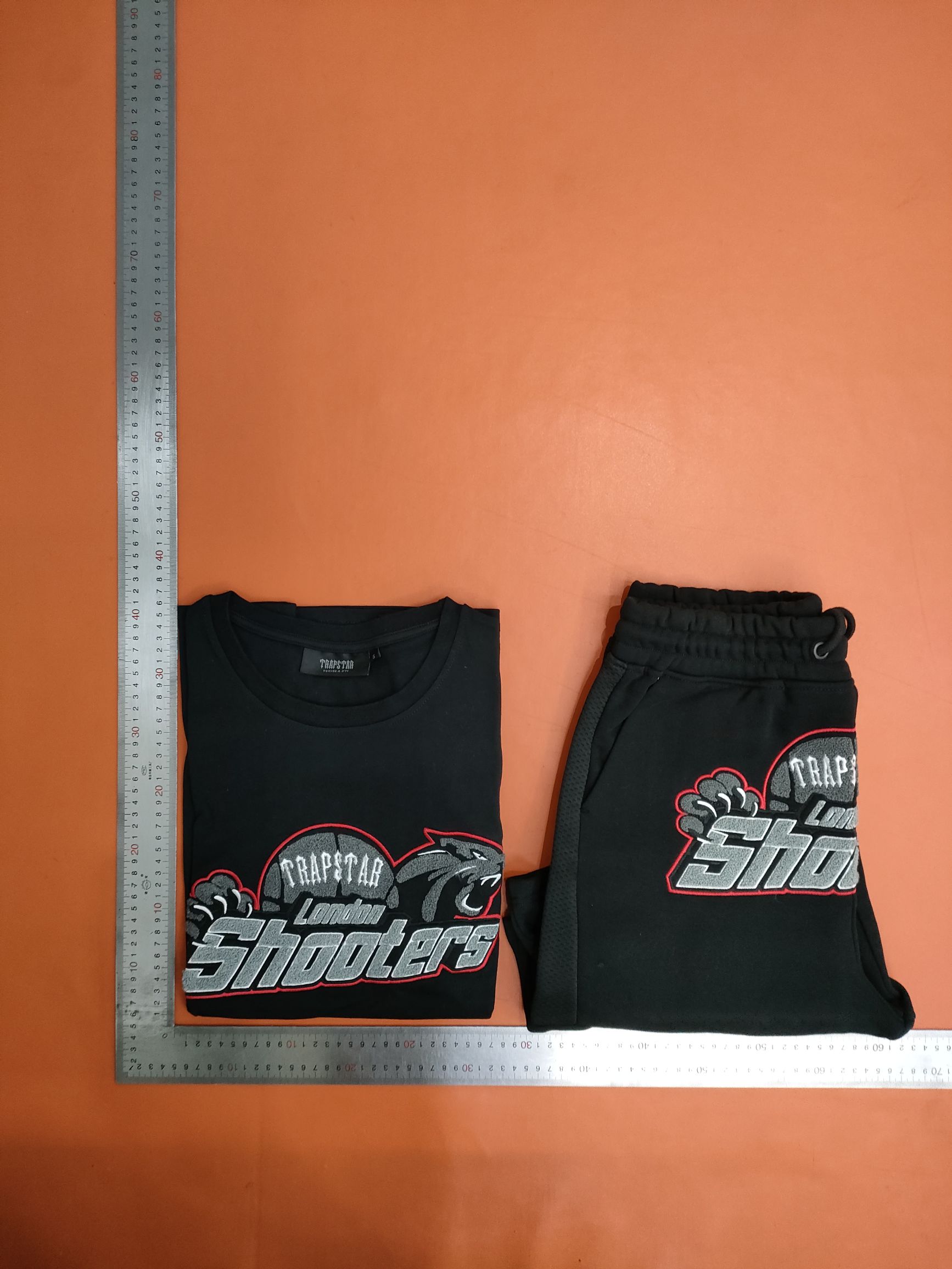 TS Tiger shorts, red side.
