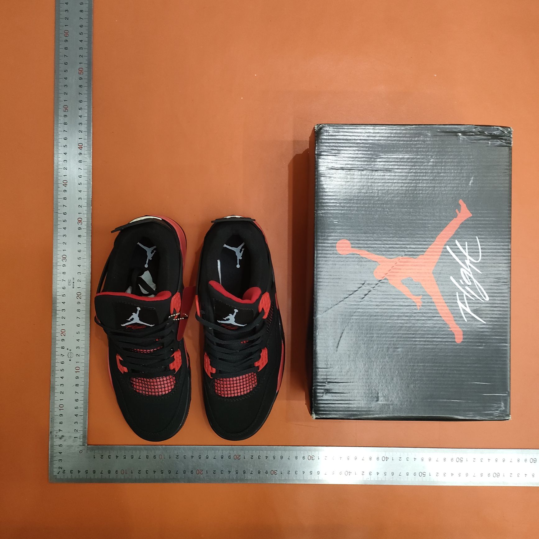 AJ4 Basketball Black Cat White Olio University Blue White Cement Black Red Thunder Joe Sports Shoes