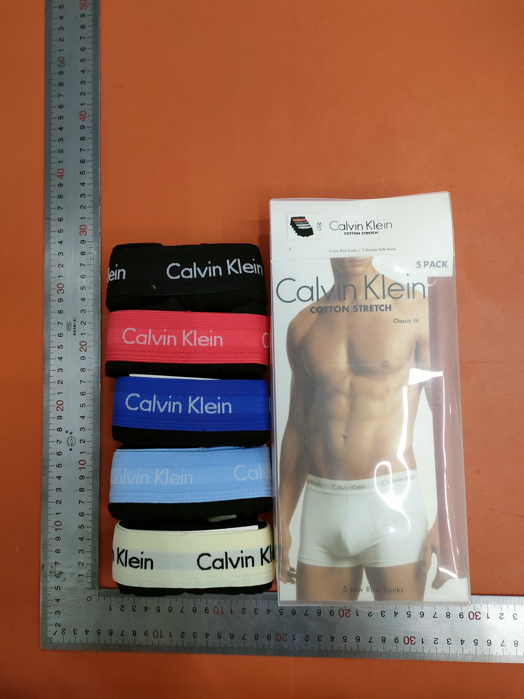 Five-colour undersear boxer, five-pack.